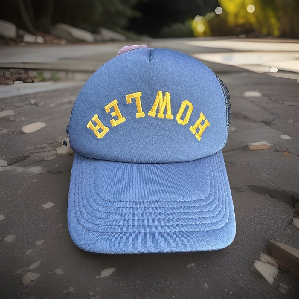 Howler Brothers Hat Cap Snapback Blue Gold Howler University Foam Dome Mesh